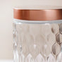 Set Of 4 Honeycomb Design Airtight Jar 1500ml