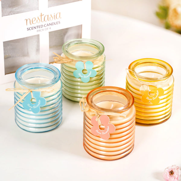 Aromas Of Nature Scented Candle Gift Set Of 4