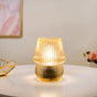 Lantern Style LED Glass Table Lamp With E27 Bulb