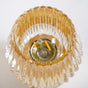 Yellow Tulip Glass Bedside Lamp With Edison LED Bulb