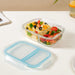 Microwave Safe Two Compartment Glass Lunch Box 600ml