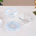 Set Of 2 Leakproof Glass Food Container With Lid 300ml