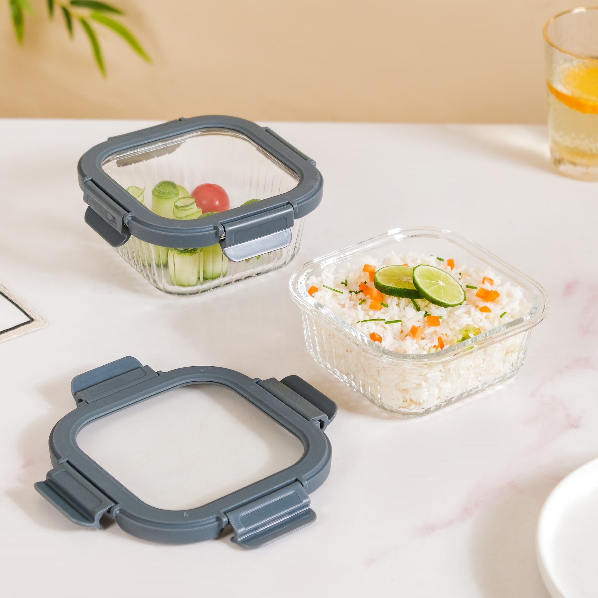 Glass Lunch Box - Shop Airtight Tiffin Box Online In India | Nestasia