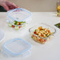 Airtight Glass Lunch Box Set Of 2 800ml