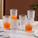 Embossed Tall Water Glass Set of 6 350ml