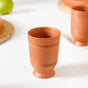 Footed Terracotta Clay Glasses Set Of 4 300ml