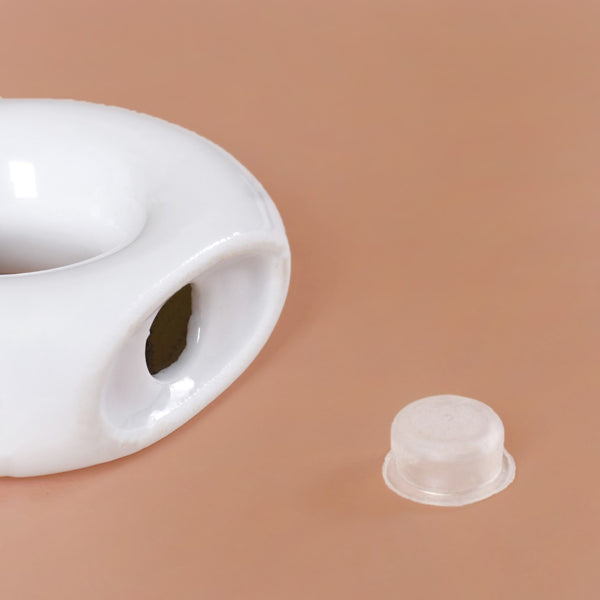 Ceramic Donut Salt And Pepper Shakers White