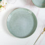 Pallor Ceramic Dinner Plate Set Of 6 Green 10 Inch