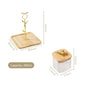 Gold Accent Jars With Stand Set Of 5 380ml