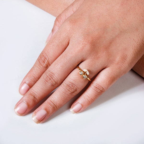 Gold Cherry Glow Ring