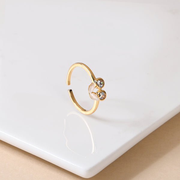 Gold Cherry Glow Ring