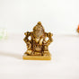 Ganpati Bappa Murti Showpiece 4cm - Ganpati Bappa Murti, Ganesh Showpiece, Decorative Ganpati Idol, Small Ganesh Murti, Brass Ganpati Figurine