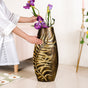Gold Leaf Sculpted Flower Vase