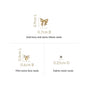 Gold Ribbon Radiance Studs Set Of 3