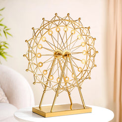 Miniature Rotating Ferris Wheel Metal Showpiece