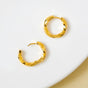 Gold Swirl Hoops