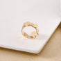 Gold Terrain Textured Statement Ring