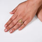 Gold Terrain Textured Statement Ring