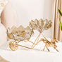 Golden Chariot Glass Decorative Bowls