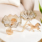 Golden Chariot Glass Decorative Bowls