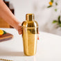 Glittering Gold Stainless Steel Cocktail Shaker 650ml