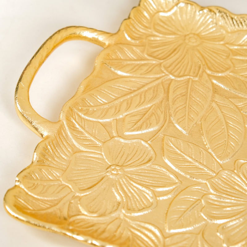 Golden Crest Royalcore Embossed Metal Tray Large