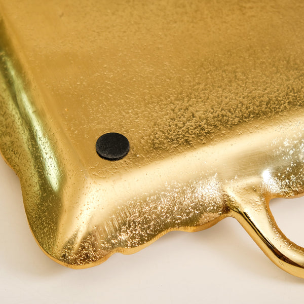 Golden Crest Royalcore Embossed Metal Tray Large