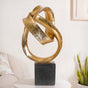 Golden Infinity Loop Resin Art