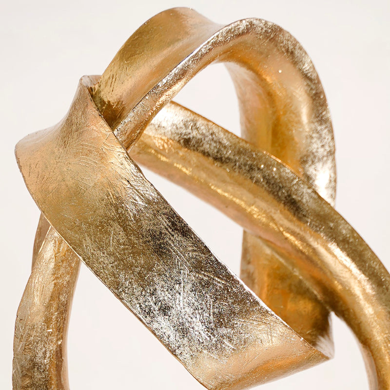 Golden Infinity Loop Resin Art