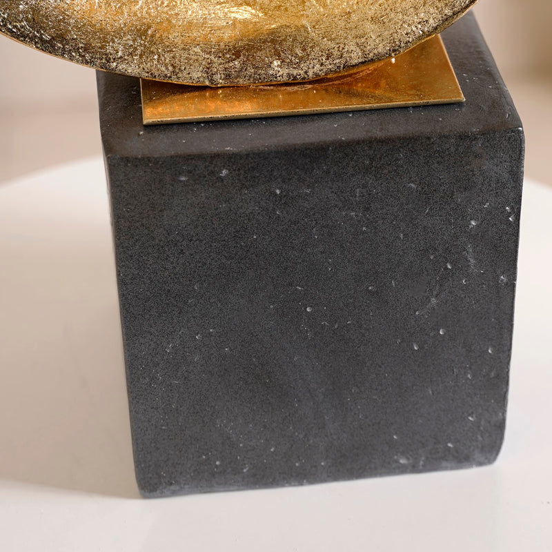 Golden Infinity Loop Resin Art