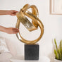 Golden Infinity Loop Resin Art