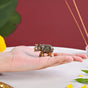 Good Luck Elephant Idol Pure Brass Set With Gift Box Of 23cm