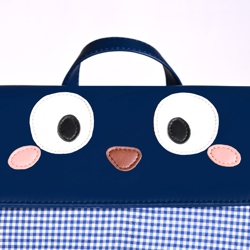 Googly Eyes Checkered Bag For Kids