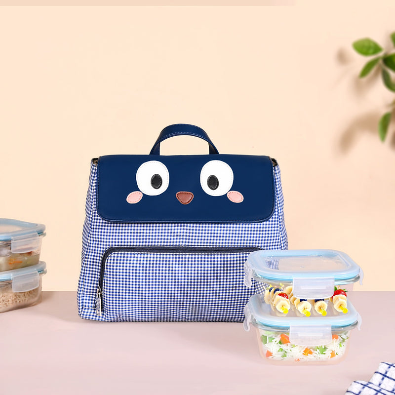 Googly Eyes Checkered Bag For Kids