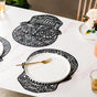 Black Gothic Table Runner Set Of 6