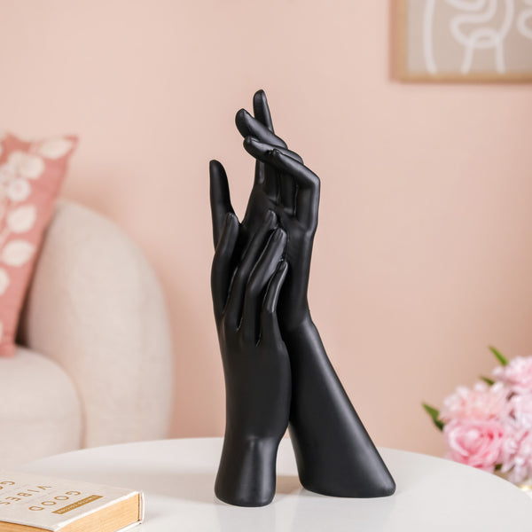 Artistic Hands Showpiece Black