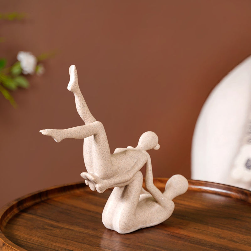 Graceful Gymnasts Resin Sculpture