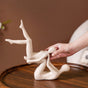 Graceful Gymnasts Resin Sculpture