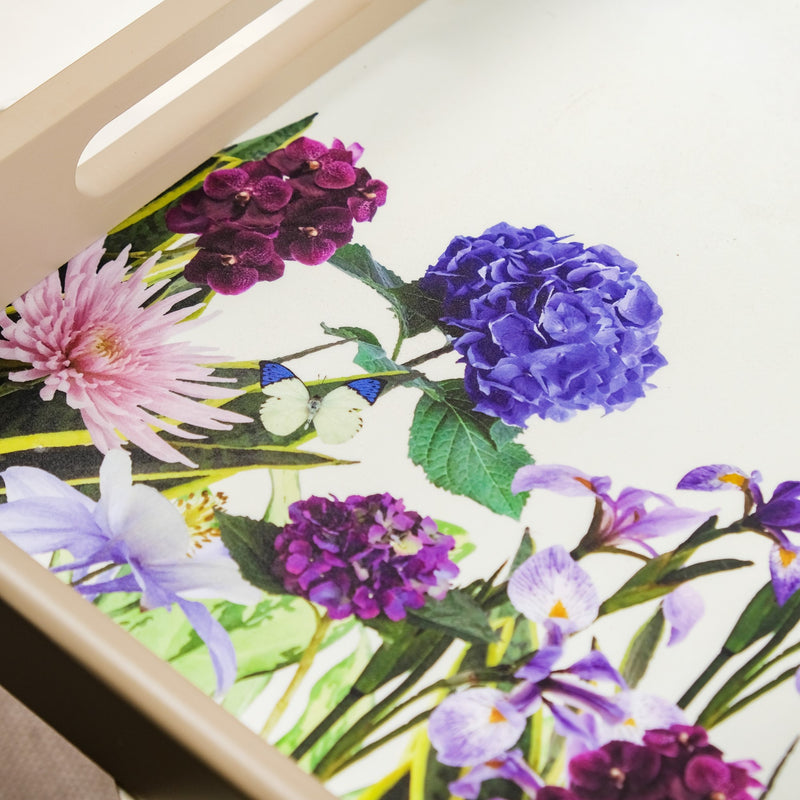 Spring Garden Nested Serving Tray Set Of 3