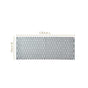 Green Boho White Floor Runner Cotton Mat 130x50cm