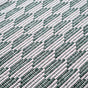 Green Boho White Floor Runner Cotton Mat 130x50cm