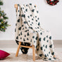 Green Reversible Christmas Tree Throw Blanket