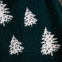 Green Reversible Christmas Tree Throw Blanket