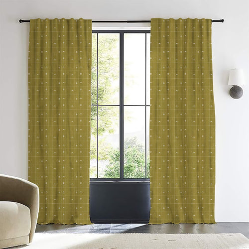 Embroidered Cotton Curtain Set Of 2 108x54 Inch