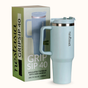 GripSip 40 Insulated Tumbler With Side Handle Arctic Blue 1200ml