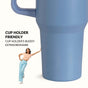GripSip 40 Insulated Tumbler With Side Handle Blue Frost 1200ml