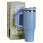 GripSip 40 Insulated Tumbler With Side Handle Blue Frost 1200ml