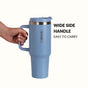 GripSip 40 Insulated Tumbler With Side Handle Blue Frost 1200ml