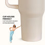 GripSip 40 Insulated Tumbler With Side Handle Pearl White 1200ml