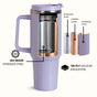 GripSip 40 Insulated Tumbler With Side Handle Periwinkle 1200ml